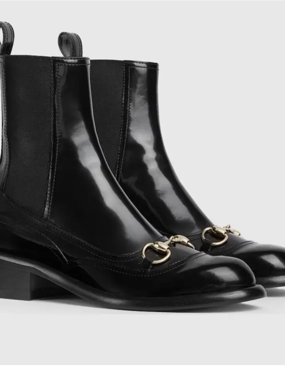 Gucci Horsebit Patent Boots NWT